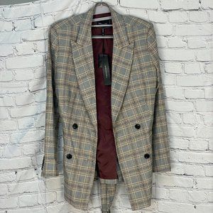 BCBGMAXAZRIA plaid jacket